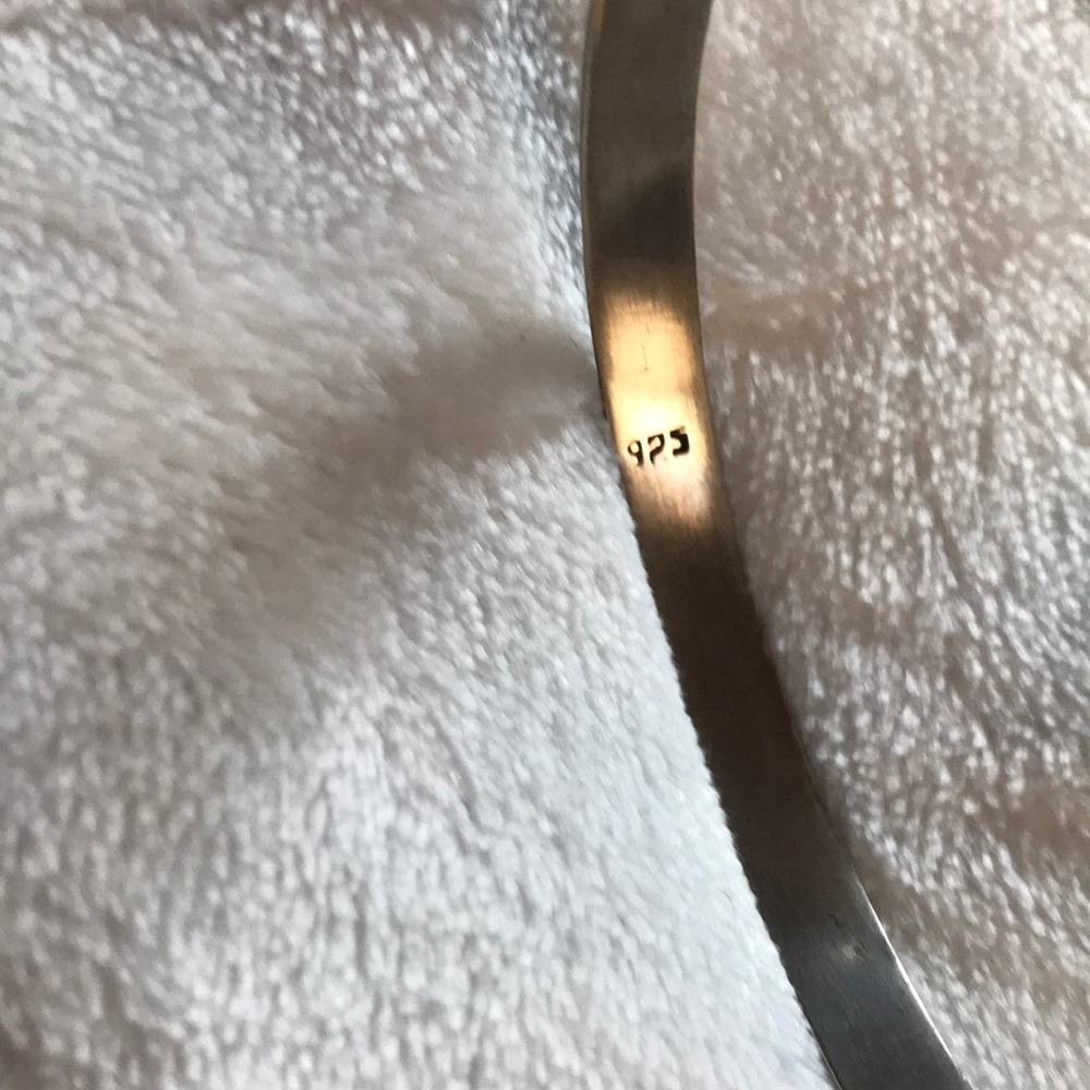 Antique 925 Silver Bangle - image 3